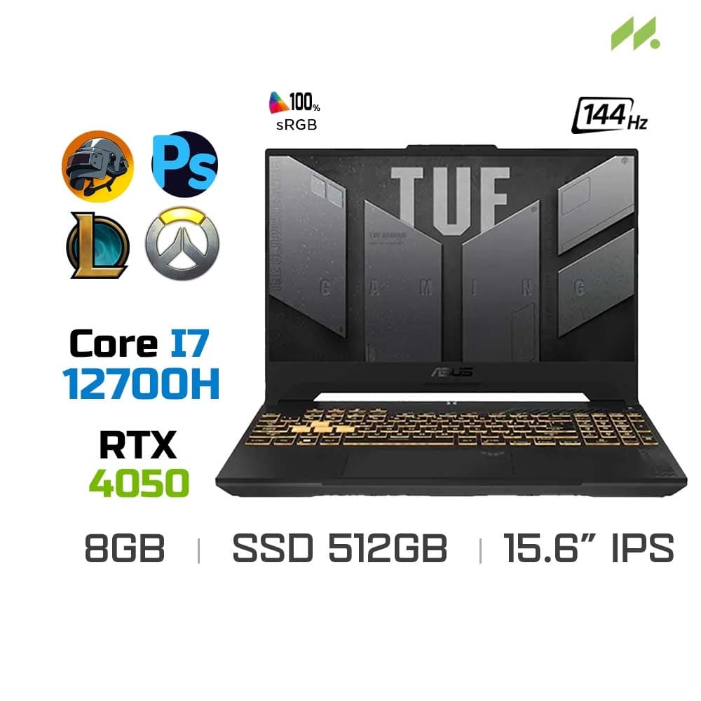Laptop Gaming Asus TUF Gaming F15 FX507ZU4-LP520W (i7-12700H, RTX 4050 6GB, Ram 8GB DDR4, SSD 512GB, 15.6 Inch IPS 144Hz FHD)